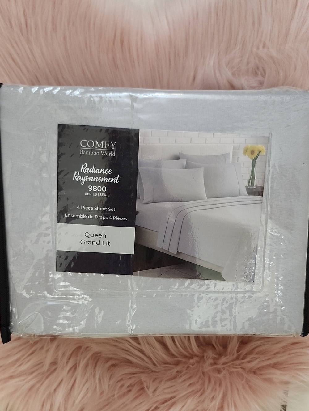 Brand New COMFY BAMBOO WORLD RADIANCE 4PC SHEET SET-QUEEN